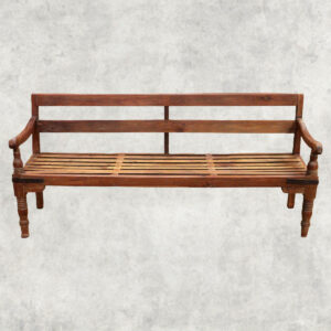 Heritage Slat-Back Village Wooden Bench