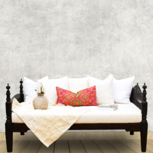 Antique Indian Heritage Wooden Daybed with Cushions