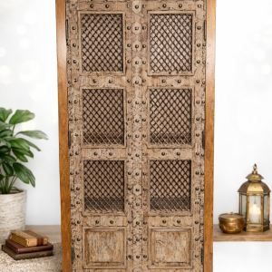Lattice-Carved Armoire (Almirah) – DD001
