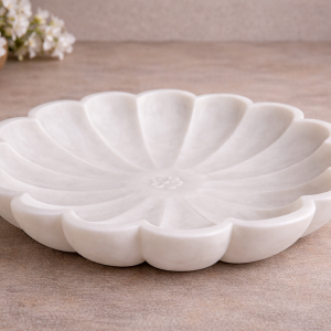 Artisan Marble Kamal Urli Bowl – DD00105