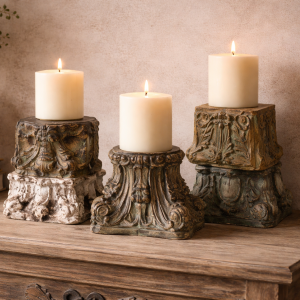 Artisan Heritage Half-Pillar Candle Stand – DD00122