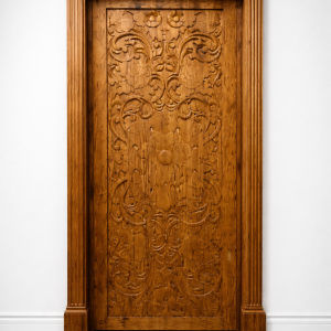 Artisan Heritage Carved Door Panel – DD00136