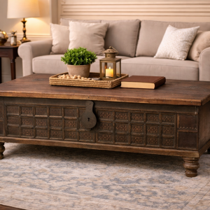 Studded Teak Chest – DD0014