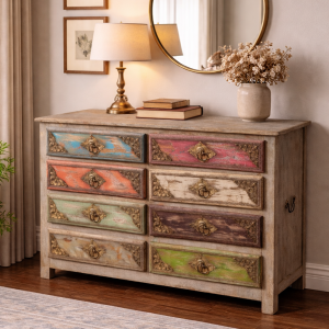 Multi-Drawer Teak Chest of Drawers – DD0017