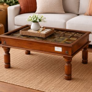 Artisanal Teak Heritage Coffee Table – DD0023