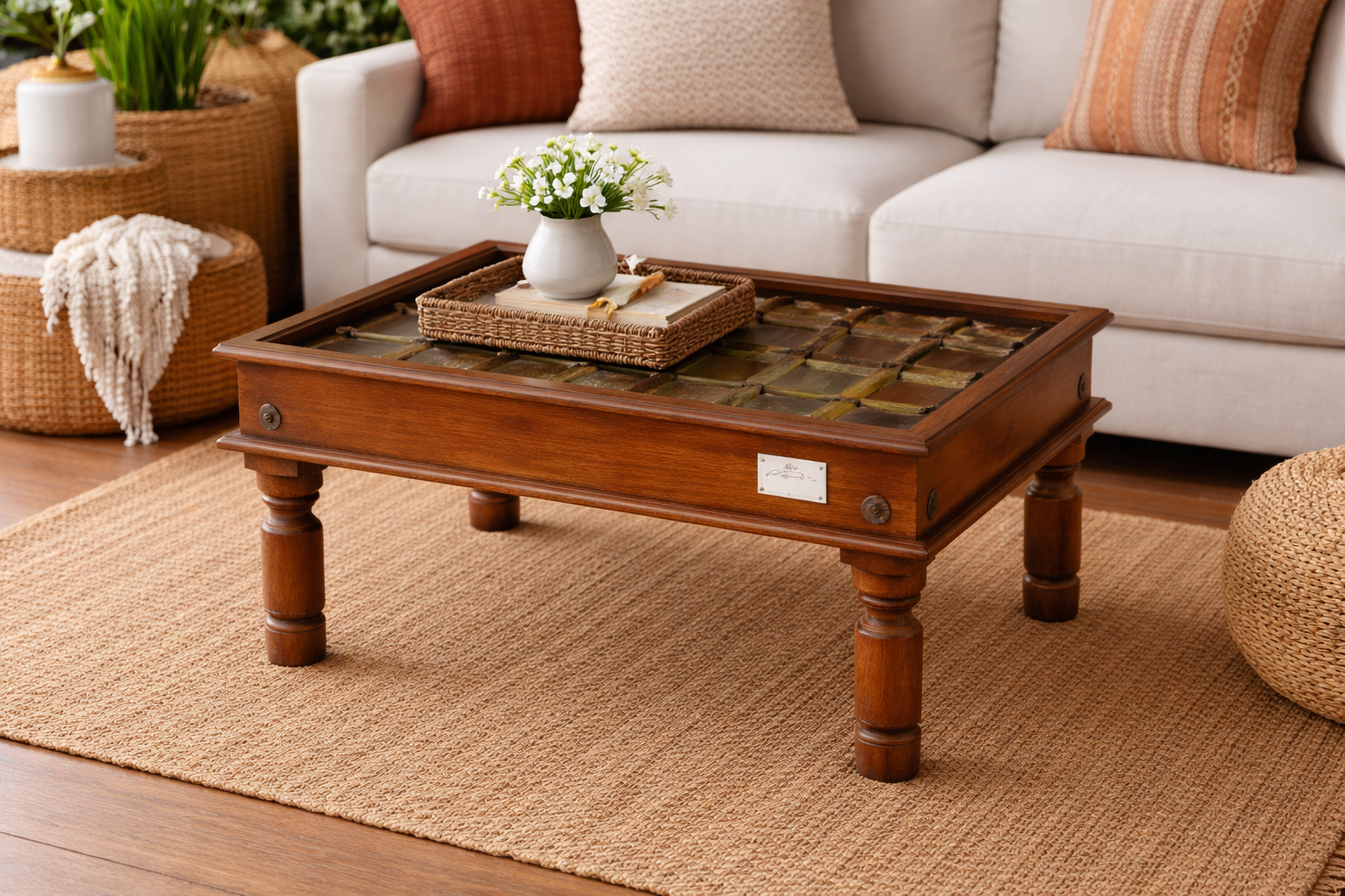 Artisanal Teak Heritage Coffee Table – DD0023