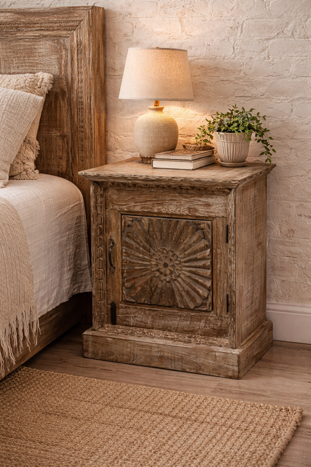 Handcrafted Heritage Bedside Cabinet – DD0041