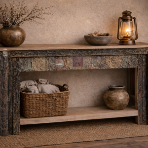 Artisan Heritage Hand-Carved Console – DD0060