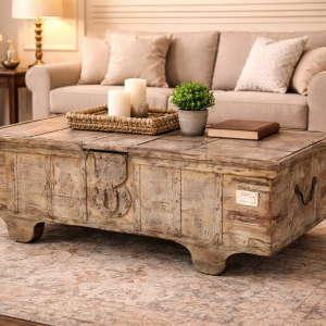 Whitewashed Teak Chest – DD007