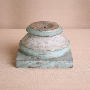 Artisan Heritage Hand-Carved Candle Stand – DD0077