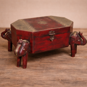 Artisan Heritage Elephant Face Stand Box – DD0085