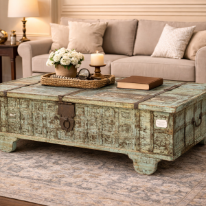 Verdigris Wood Chest – DD009