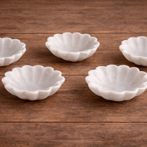 Artisan Marble Floral Petite Bowl – DD0096